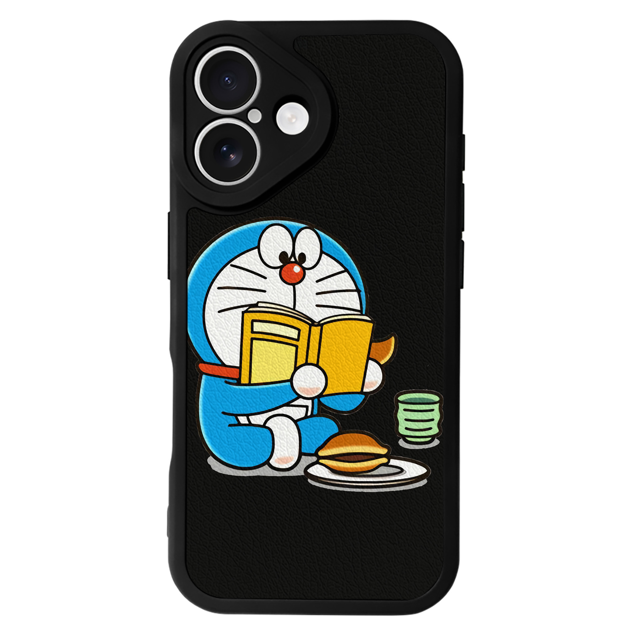 （画像用） ドラえもん Doraemon 【iPhone 16シリーズ対応】シリコンスマホケース（レザー調） 材質：シリコン